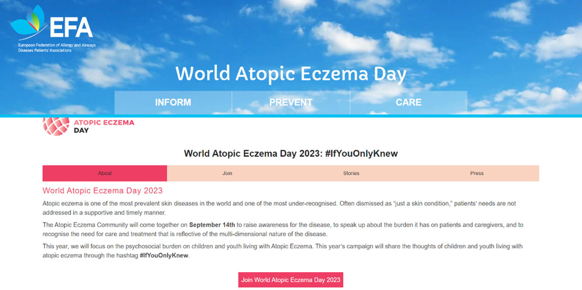 world atopic eczema website