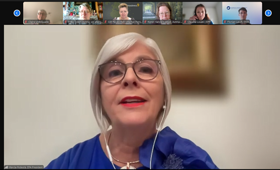 EFA President, Marcia Podesta